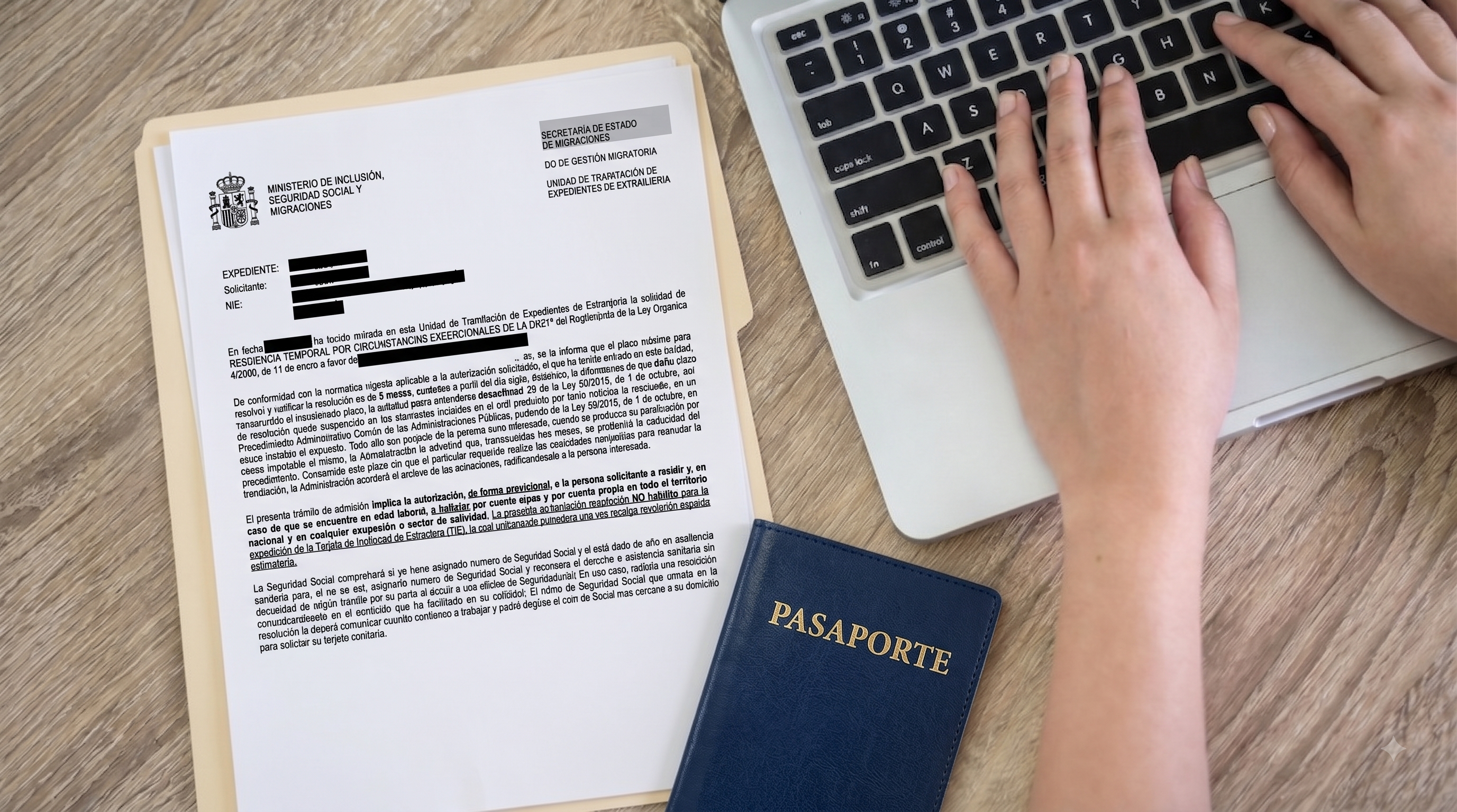 How to prove your NIE when identifying with a Passport